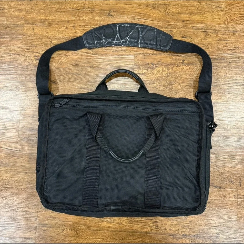 Tumi Black‎ Alpha Ballistic Expandable Organizer Laptop Messenger Bag Briefcase